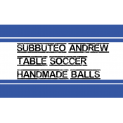 Subbuteo Andrew Table Soccer Handmade official Balls (300)